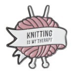 Pin - Knitting is my therapy Point Store Go Handmade