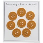 Vintage Buttons - Curry - Multiple sizes Accessories Go Handmade
