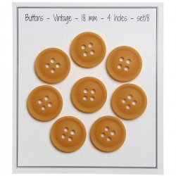 Vintage Buttons - Curry - Multiple sizes