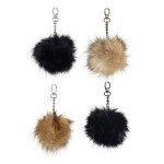 Pom Pom charm and metal chain – 4.33 inches (11 cm) Accessories Go Handmade